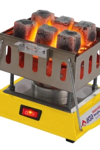 Kare Krom Elektrikli Nargile Köz Ocağı