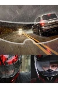 Kask Vizörü İçin Yağmur ve Buğu Engelleyici Film