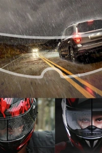 Kask Yağmur Kaydırıcı - Anti-sis Hidrofobik Film