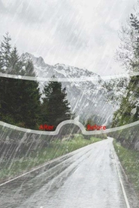 Kask Yağmur Kaydırıcı - Anti-sis Hidrofobik Film