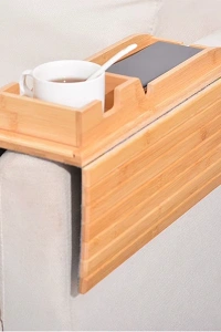 Katlanabilir Ahşap Kanepe Tepsisi