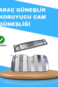 Katlanabilir Alüminyum Araç Güneşliği – UV Koruma ve Klima Tasarrufu Bir Arada