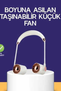 Katlanabilir Asılabilir Mini Fan USB Şarjlı 3 Kademeli Sessiz