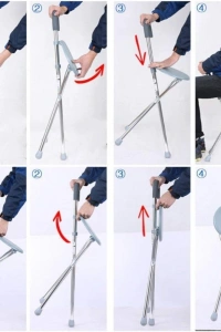 Katlanabilir Baston Sandalye - Oturaklı - 88 cm