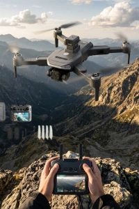 Katlanabilir GPS Destekli Akıllı Drone 4K Kamera Uzun Uçuş Süresi ve Engel Algılama Özellikli