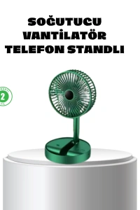 Katlanabilir Mini Fan – 3 Kademeli Soğutma, Şarjlı
