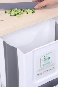 Katlanabilir Mutfak Çöp Kovası Torba Hazneli