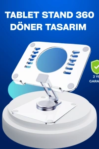 Katlanabilir Tablet Standı Ayarlanabilir Kaymaz Şeffaf Tasarım