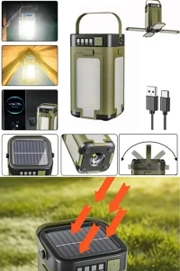 Katlanabilir Yonca LED Projektör Kamp Lambası