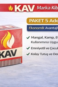 KAV Marka Kibrit Emniyetli Çocuk Kilitli 5 Adet