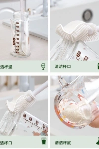 Kavanoz ve Biberon Yıkama Fırçası Silikon