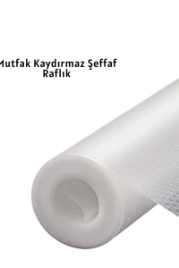 kaydırmaz şeffaf raflık
