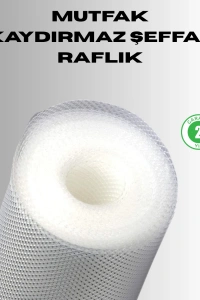 Kaydırmaz şeffaf raflık çekmece örtüsü 45x300 cm