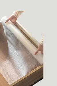 Kaydırmaz şeffaf raflık çekmece örtüsü 45x300 cm