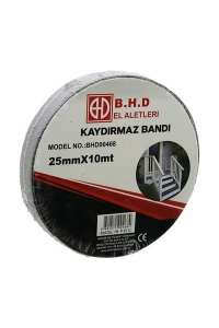 Kaydırmaz Siyah Bant 25 mm X 10 mt