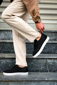 KB-101 Kuback Siyah Triko Bağcıklı Günlük Erkek Ayakkabı