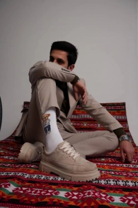 KB-702 Kuback Bej Süet Günlük Erkek Ayakkabı