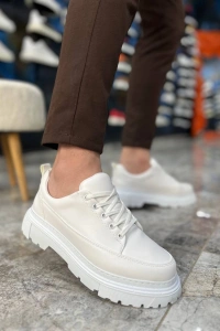 KB-702 Kuback Beyaz Cilt Günlük Erkek Ayakkabı