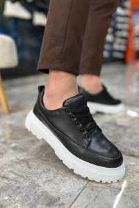 KB-702 Kuback Siyah Cilt Günlük Erkek Ayakkabı