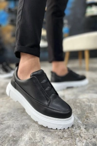 KB-703 Kuback Siyah Lastikli Günlük Erkek Ayakkabı