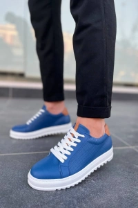 KB-DX2 Kuback Mavi Deri Günlük Erkek Ayakkabı