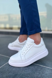 KB-DX46 Kuback Beyaz Deri Günlük Erkek Ayakkabı