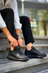 KB-DX46 Kuback Kömür Deri  Günlük Erkek Ayakkabı