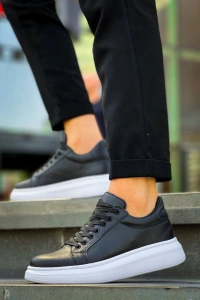 KB-DX46 Kuback Siyah Deri  Günlük Erkek Ayakkabı