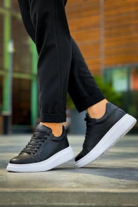 KB-DX46 Kuback Siyah Deri  Günlük Erkek Ayakkabı