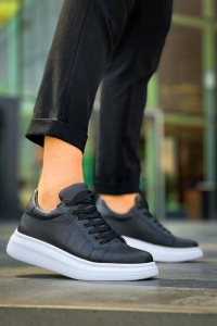 KB-DX46 Kuback Siyah Deri  Günlük Erkek Ayakkabı