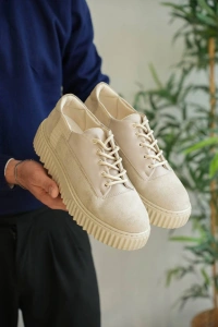 KB-X516 Kuback Bej Süet Günlük Erkek Ayakkabı