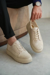 KB-X516 Kuback Bej Süet Günlük Erkek Ayakkabı