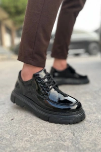 KB-X6 Kuback Kömür Rugan Günlük Erkek Ayakkabı