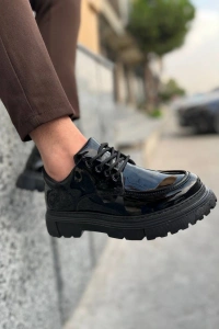 KB-X6 Kuback Kömür Rugan Günlük Erkek Ayakkabı