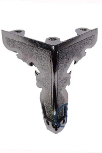 Kelebek Sandık Ayağı, Kutu Ayak 5,5 cm - Nikel, 50 Adet