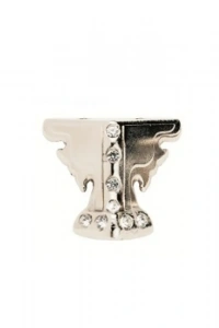 Kelebek Taşlı Ahşap, Sunta Sandık Ayağı, Kutu Ayak 3,5 cm - Nikel