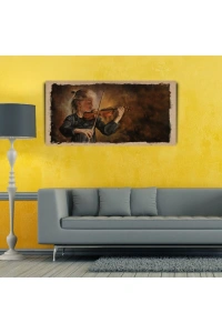 Kemancı Kız Canvas Tablo (60x120)