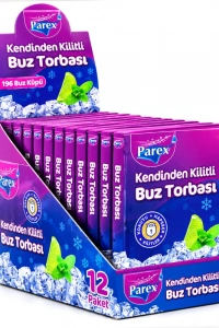 Kendinden Kilitli Buz Torbası - Koku Hapsetme Özellikli - Sızdırmaz Tasarım