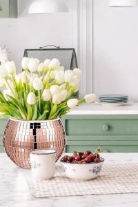 Kendinden Yapışkanlı Aynalı Kare Bronz Sticker 30x30 Cm