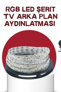 Kendinden Yapışkanlı LED Şerit Televizyon Aydınlatması 2mt
