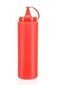 Ketçap Şişesi - 1000ML Dev Boy Kırmızı 3 Adet