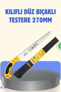 Kılıflı Budama Bahçe Testeresi 270 mm Düz Bıçaklı