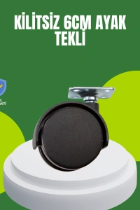 Kilitsiz 6 cm Tekerlek Ayak Tek Adet