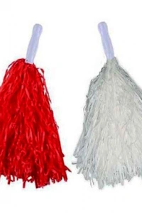 Kırmızı Beyaz Gösteri Ponponu