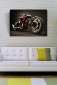 Kırmızı Concept Motosiklet Kanvas Tablo 50 x 70
