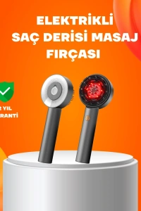 Kırmızı Işık Terapi Saç Derisi Masaj Tarağı 3 Modlu Yağ Hazneli