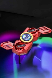 Kırmızı Kablosuz Bluetooth Kulaklık Stres Çarklı  Kulaklığı