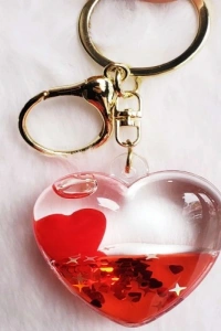 Kırmızı Kalp Anahtarlık