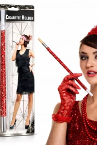 Kırmızı Payetli Sigara Tutacağı