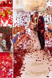 Kırmızı Renk Gül Yaprağı – 1 Paket 100 Adet